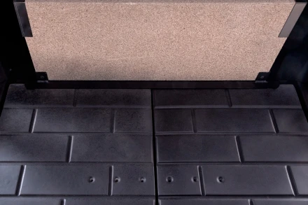 Топка Дельта 1000 B три стекла принтинг черный шамот (Экокамин)