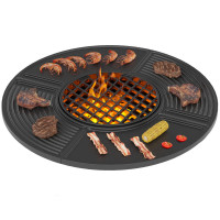 Чугунная гриль плита Gurman Ø 700 (Везувий)