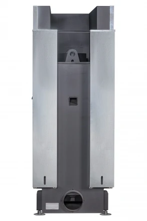 Топка Дельта 900 B три стекла принтинг черный шамот (Экокамин)