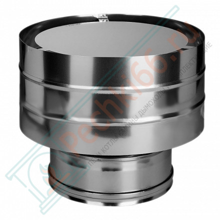 Дефлектор на трубу с изол (НЕРЖ-321/0,5-НЕРЖ-439/0,5) d-300/380 (Дымок-Lux)