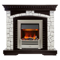 Электрический Каминокомплект Glasgow - Венге / Белый с очагом Chesford
