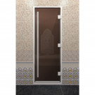 Стеклянная дверь DoorWood «Хамам Престиж Бронза» 210х80 см