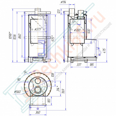 Печь для бани Услада 30С (Жара)