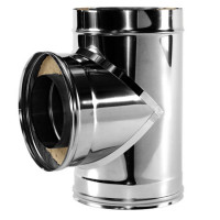 Тройник 90° V50R с изол (AISI-321/0,8-AISI-304/0,5) d-250/350 (Вулкан-Cerablanket)