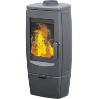Чугунная печь-камин Gala серая (Plamen)