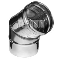 Колено 45° (НЕРЖ-430/0,5) d-250 (Ferrum GS)