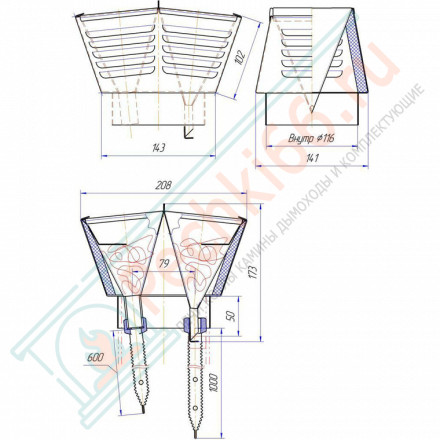 Печь для бани с закрытой каменкой Услада 10, под обкладку (Жара)