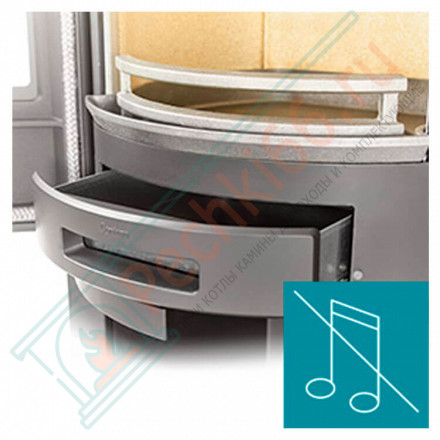 Печь-камин 510:2 Style, верх стекло, цвет черный (Contura)