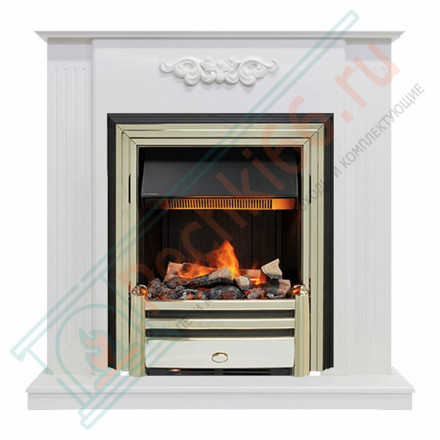 Каминокомплект Lumsden - Белый дуб с электроочагом Cavendish