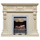 Каминокомплект Corsica - Слоновая кость с патиной (Ширина 1100) с электрическим очагом Danville Chrome FB2 Каминокомплект Corsica - Слоновая кость с патиной (Ширина 1100) с электрическим очагом Danville Chrome FB2