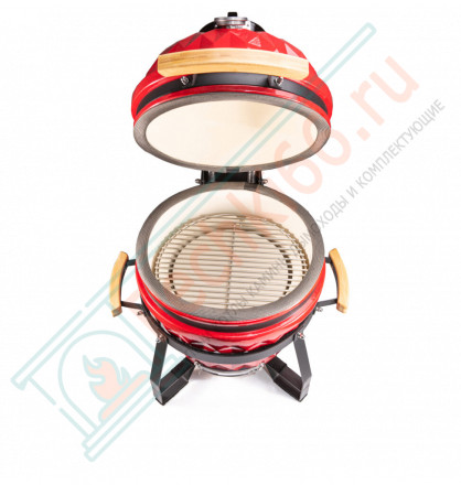 Керамический гриль Diamond Egg S красный
