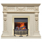 Каминокомплект Corsica - Слоновая кость с патиной (Ширина 1100) с электрическим очагом Danville Brass FB2 Каминокомплект Corsica - Слоновая кость с патиной (Ширина 1100) с электрическим очагом Danville Brass FB2