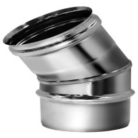 Отвод одностенный 30° (AISI-321/0,8мм) d-115 (Вулкан)