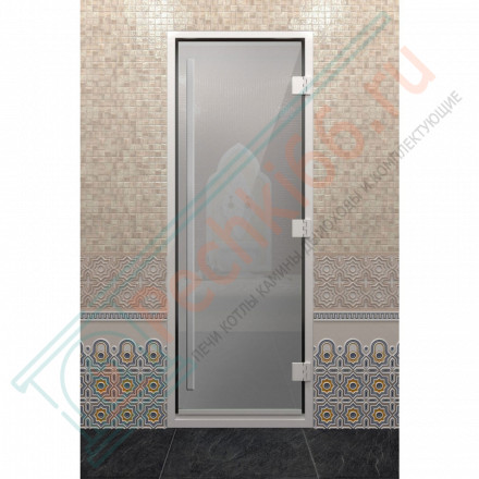 Стеклянная дверь DoorWood «Хамам Престиж Сатин» 1900х700 мм