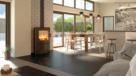 Печь-камин KOZA AB/S/2/KAFEL, белый (Kratki)