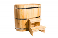 Купель кедровая овальная 78х100х100 (НКЗ)