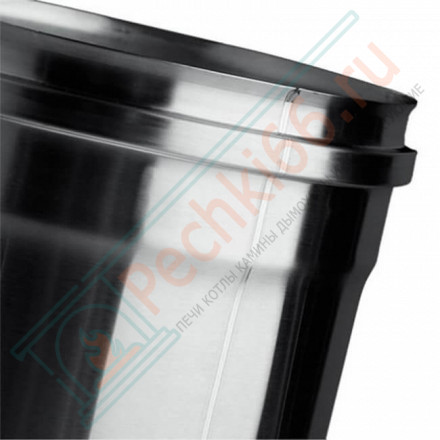 Сэндвич труба для дымохода L=0,25м (НЕРЖ-430/0,5-НЕРЖ-430/0,5) d-250/350 (Ferrum GS)