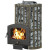 Чугунная печь для бани Ураган Ковка 22 224 (Везувий) до 24 м3