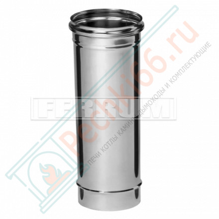 Дымоход L=0,5м (НЕРЖ-430/0,5) d-180 (Ferrum GS)