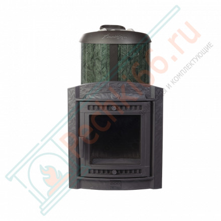 Банная печь Атмосфера XL, ламели "Верде Гватемала" наборный рисунок (ProMetall)