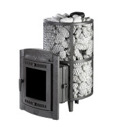 Печь банная «Атмосфера XL+» усиленная каменка, сетка нержавейка (ProMetall)