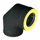 Отвод 90° V50R с изол (AISI-321/0,8-ОЦИНК-RAL/0,5) d-180/280 (Вулкан-Cerablanket)