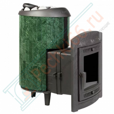 Печь банная «Атмосфера L» ламели «Верде Гватемала» наборный рисунок (ProMetall)