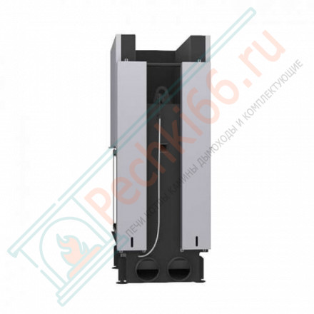 Топка Дельта 700 B три стекла подовое горение принтинг черный шамот (Экокамин)