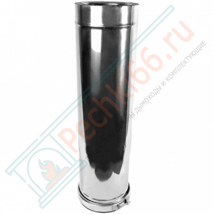 Сэндвич труба для дымохода L=1000 (AISI-316L/0,8-AISI-304/0,5) d-115/200 (Craft-HF-50B)