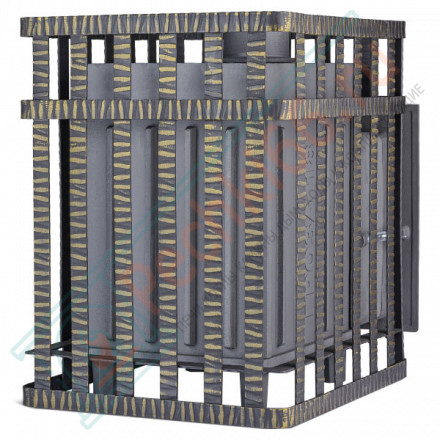 Чугунная печь для бани Гроза в сетке 18 (П) (ТехноЛит)
