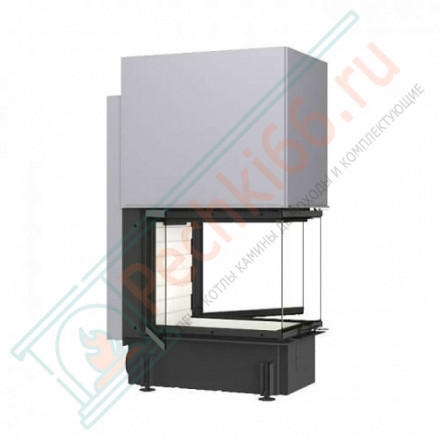 Топка Дельта 700 три стекла подовое горение принтинг (Экокамин)