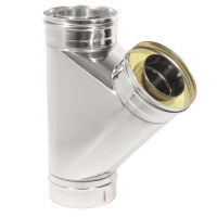 Тройник Термо TРТ(М)-Р 45° + 2 хомута (316-0.8/304-0.5) d-150/250 (ТиС Промо)