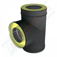 Тройник 90° V50R с изол (AISI-321/0,8-ОЦИНК-RAL/0,5) d-160/260 (Вулкан)