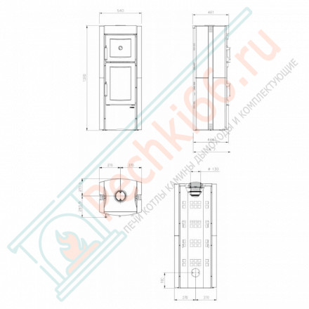 Печь-камин ESTER FORNO EVO (La Nordica)