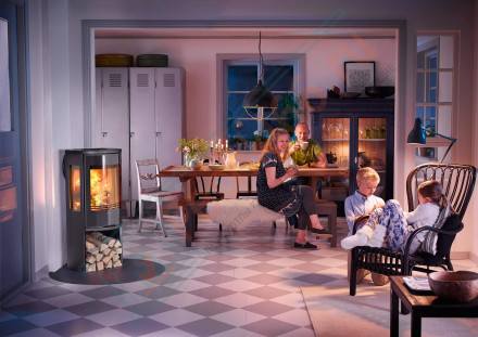 Печь-камин 556G:1 Style, верх чугун, цвет черный (Contura)