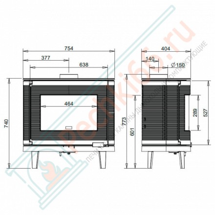 Печь-камин KAORI (INVICTA)