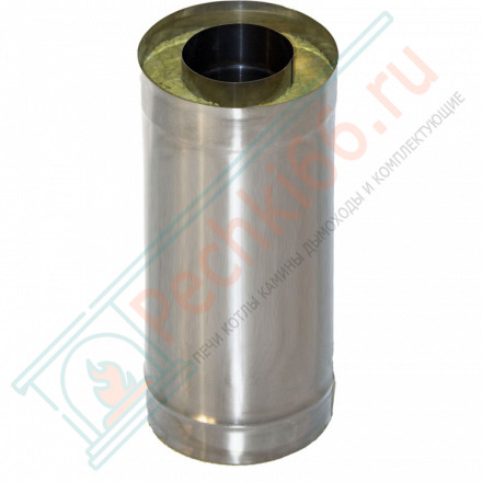 Сэндвич труба для дымохода L=0.5 м (НЕРЖ-439/1,0-НЕРЖ-439/0,5) d-200/280 (УМК)