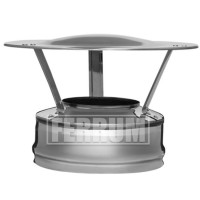 Оголовок для сэндвич дымохода (Aisi-304/0,8-НЕРЖ) d-115/200 (Ferrum Austenite HF)