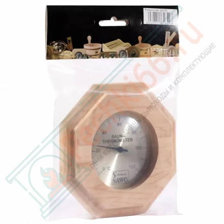 Термометр восьмигранник 240-TD, кедр (Sawo)