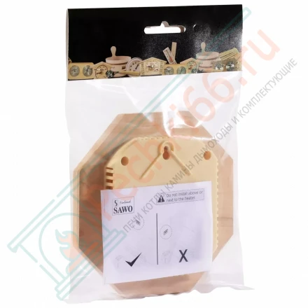 Термометр восьмигранник 240-TD, кедр (Sawo)