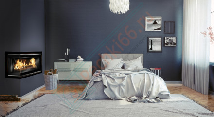 Чугунная топка W16 PB, с правым стеклом, 14,7 kW (Kaw-Met)