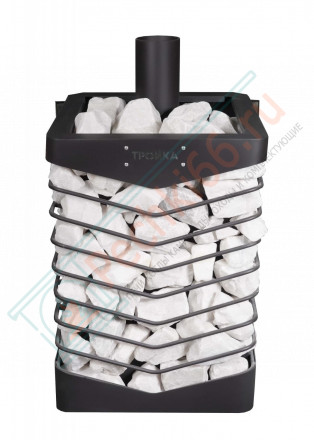 Печь для бани № 07МС с сеткой для камней из нержавеющей стали