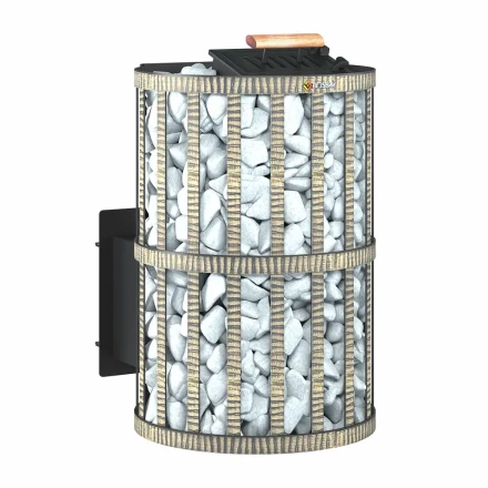 Печь для бани Скиф с закрытой каменкой Ковка (210) "М" (Везувий) до 18м3