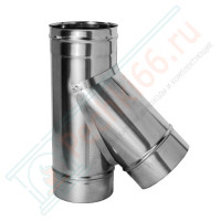 Тройник 45° без изол (НЕРЖ-321/0,5) d-180 (Дымок-Lux)