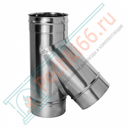Тройник 45° без изол (НЕРЖ-321/0,5) d-180 (Дымок-Lux)