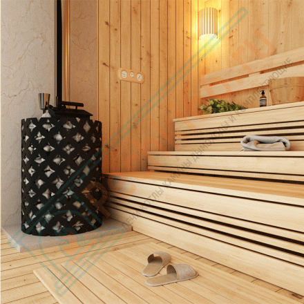 Чугунная банная печь Etna 18 ДТ- 4С Закрытая каменка (Этна)