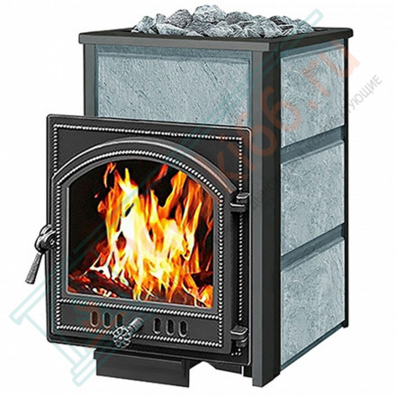 Чугунная печь для бани Легенда 28 205 Талькохлорит (Везувий) до 30 м3