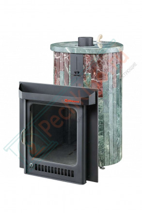 Дровяная банная печь Ферингер ОПТИМА "Змеевик + Россо Леванте" до 28 м³