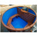 Японская баня Фурако круглая с пластиковой вставкой с внутренней печкой 150х150х120 (НКЗ) в Новосибирске