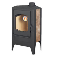 Печь-камин Бавария Эко, угловая с плитой (ЭкоКамин) до 150 м3